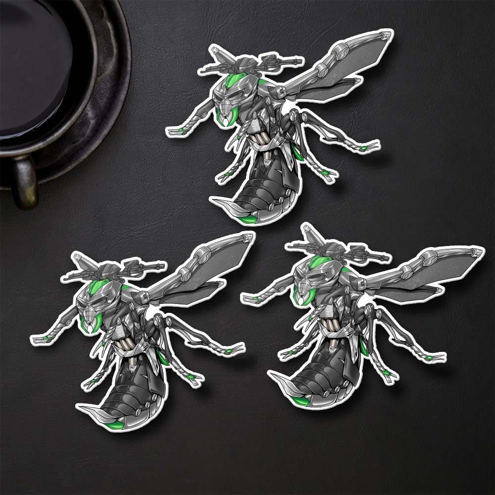 Kawasaki Z1000 2014-16 Inspired Stickers - Set of 3 Motorcycle Decals for Riders