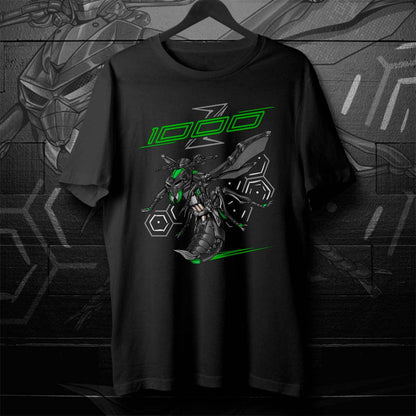 Kawasaki Z1000 2017-20 Inspired T-Shirt - Motorcycle Tee Shirt for Riders