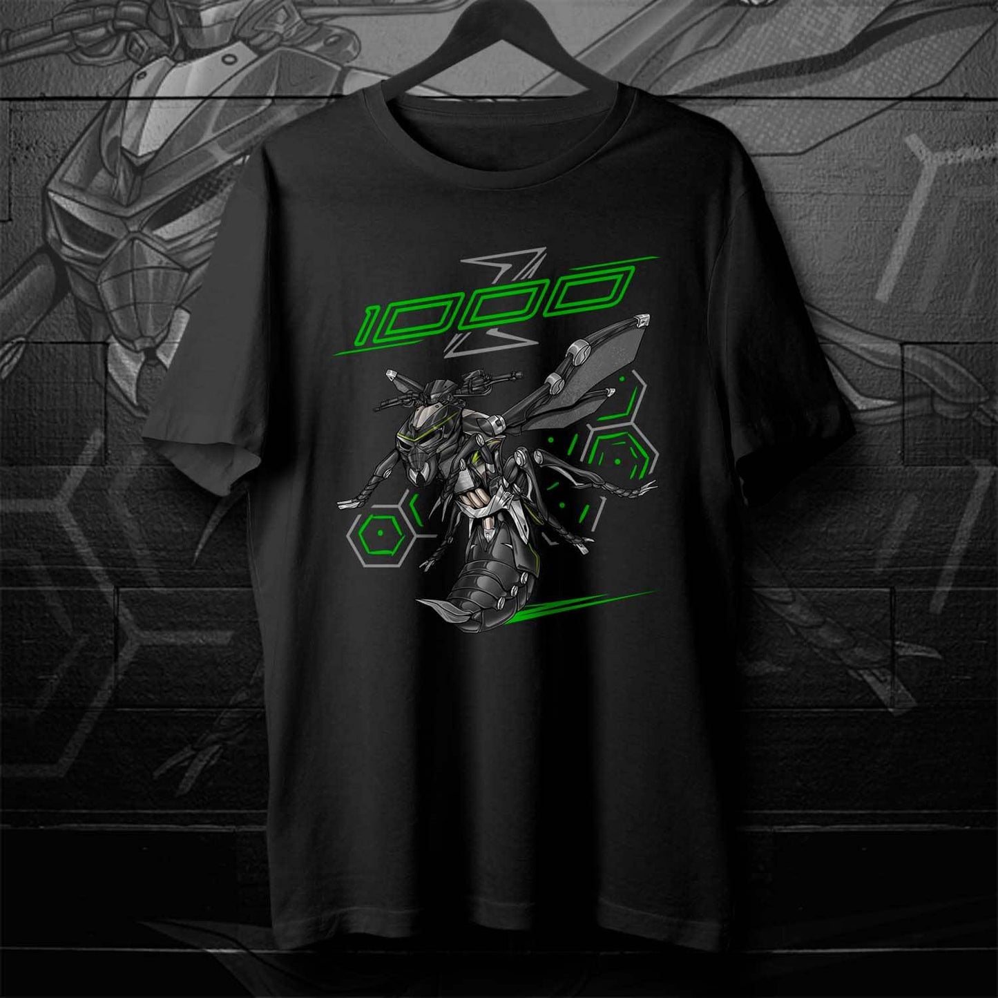 Kawasaki Z1000 2017-20 Inspired T-Shirt - Motorcycle Tee Shirt for Riders