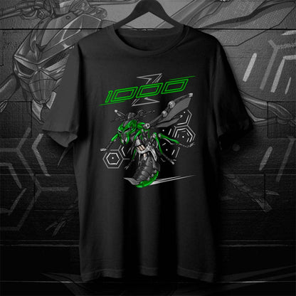 Kawasaki Z1000 2017-20 Inspired T-Shirt - Motorcycle Tee Shirt for Riders