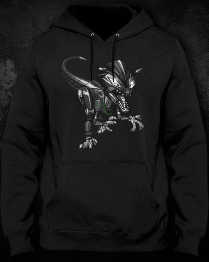 Kawasaki Ninja ZX-10R Inspired Hoodie - Motorcycle Sweatshirt for Riders
