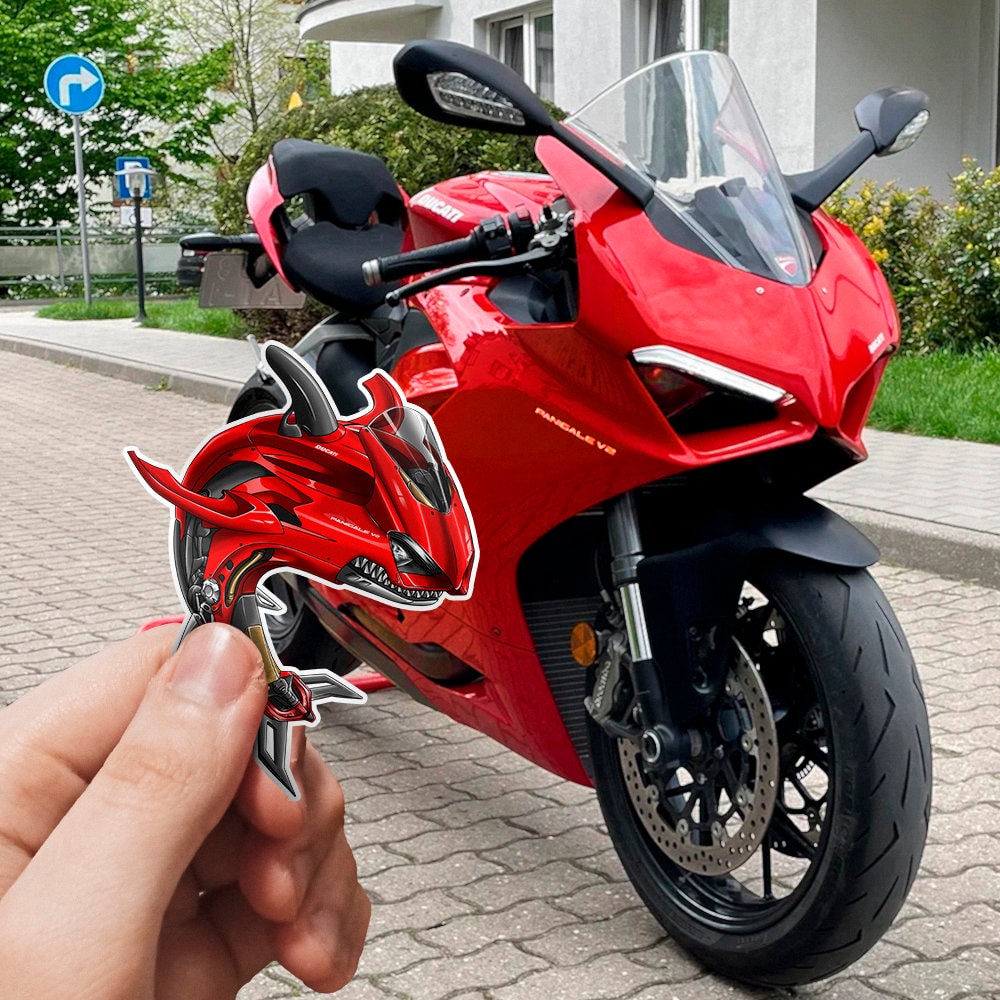 Ducati Panigale V2 Stickers - Set of 3 Motorcycle Decals for Riders