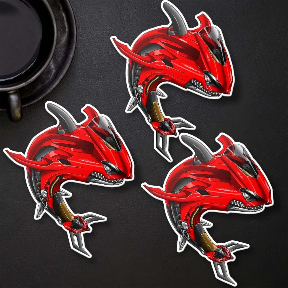 Ducati Panigale V2 Stickers - Set of 3 Motorcycle Decals for Riders