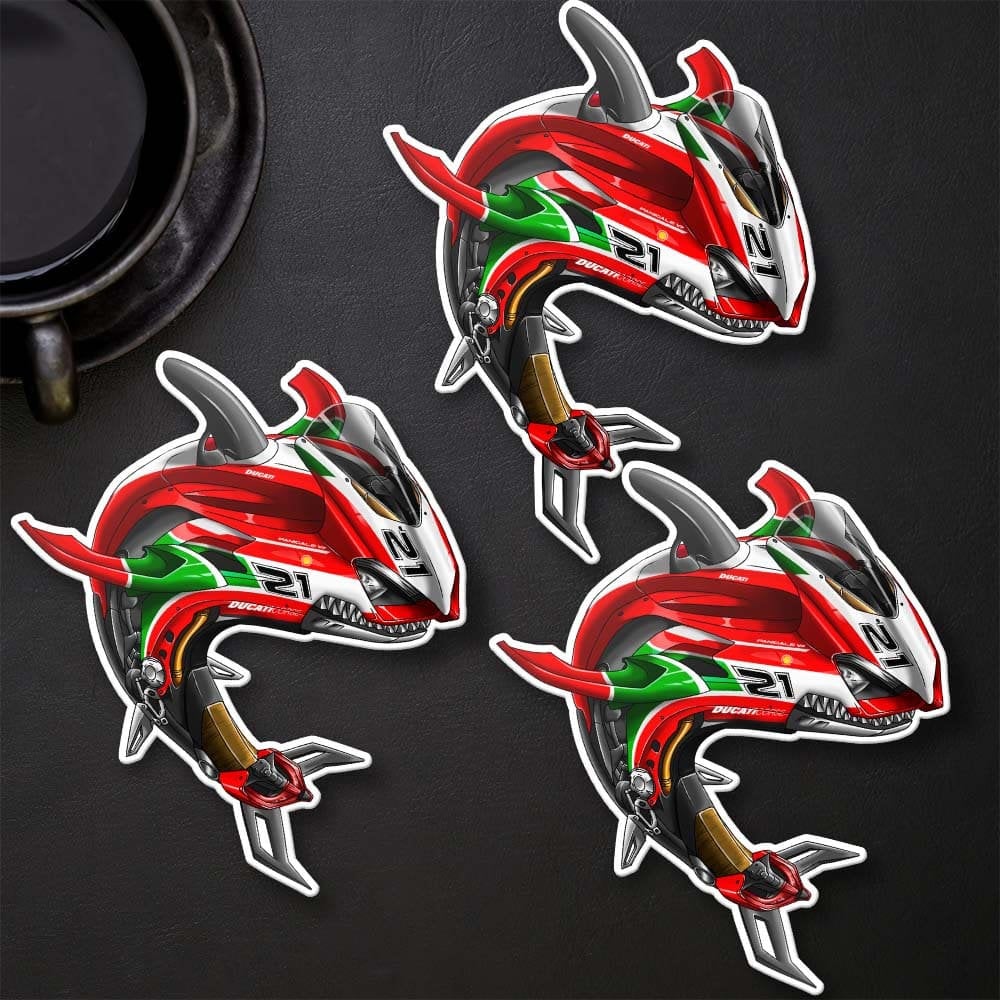 Ducati Panigale V2 Stickers - Set of 3 Motorcycle Decals for Riders