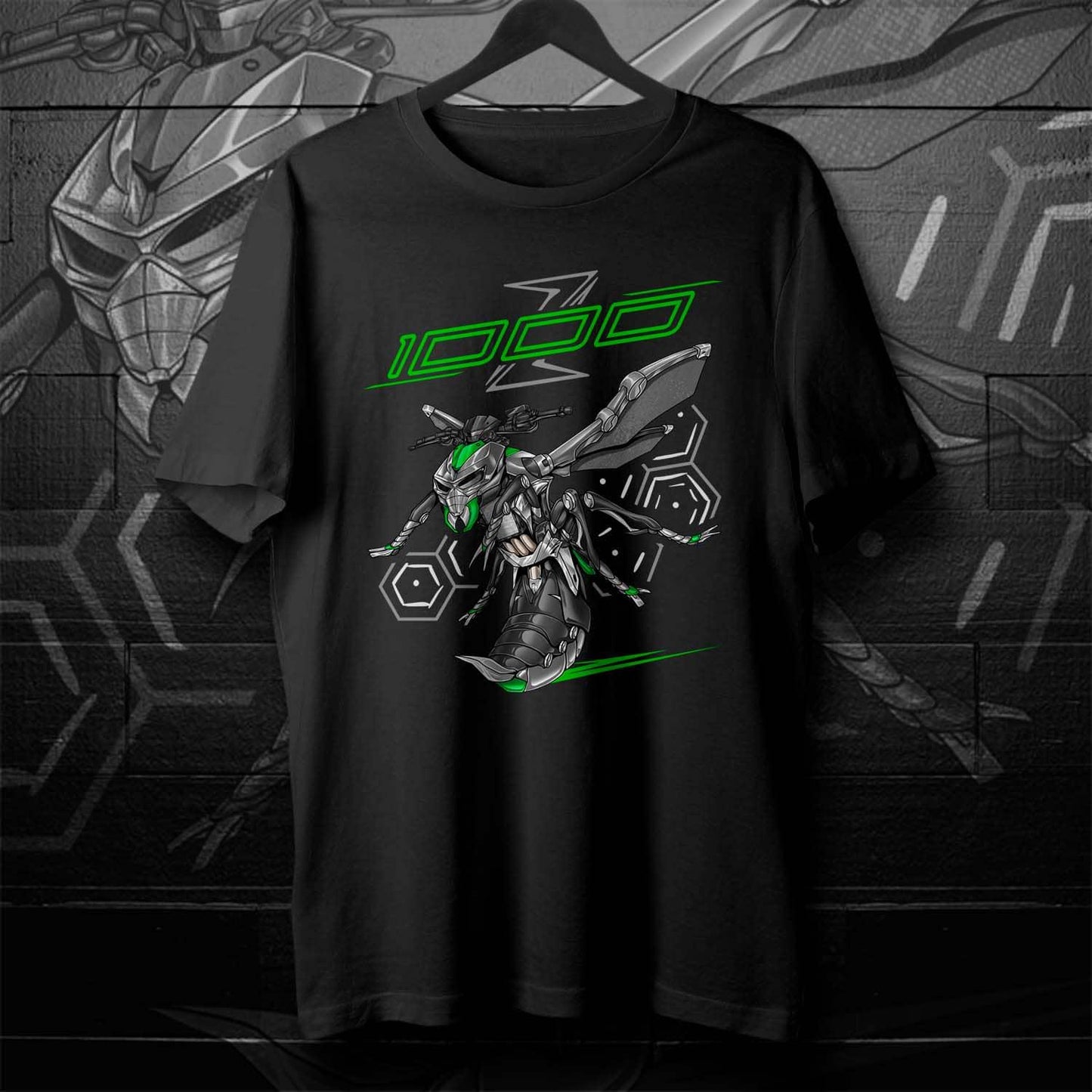 Kawasaki Z1000 2014-16 Inspired T-Shirt - Motorcycle Tee Shirt for Riders