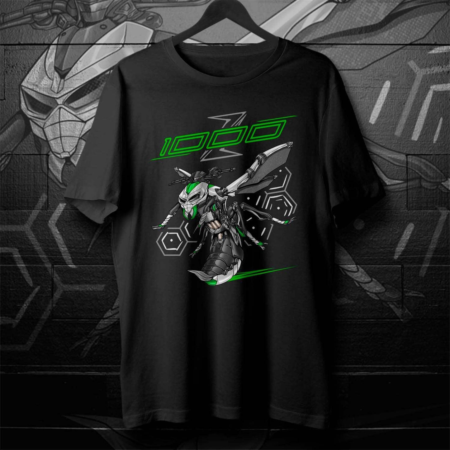 Kawasaki Z1000 2014-16 Inspired T-Shirt - Motorcycle Tee Shirt for Riders