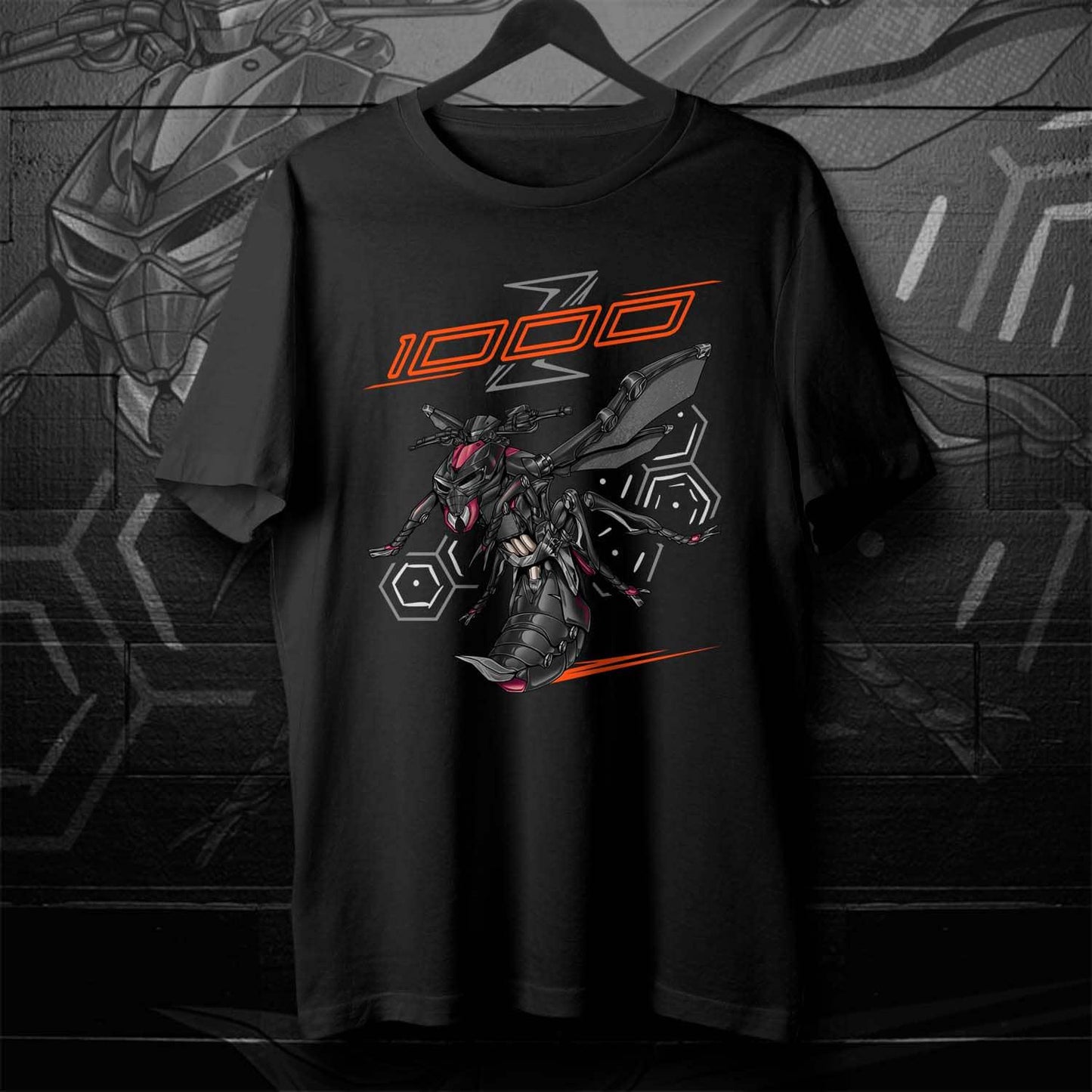Kawasaki Z1000 2014-16 Inspired T-Shirt - Motorcycle Tee Shirt for Riders