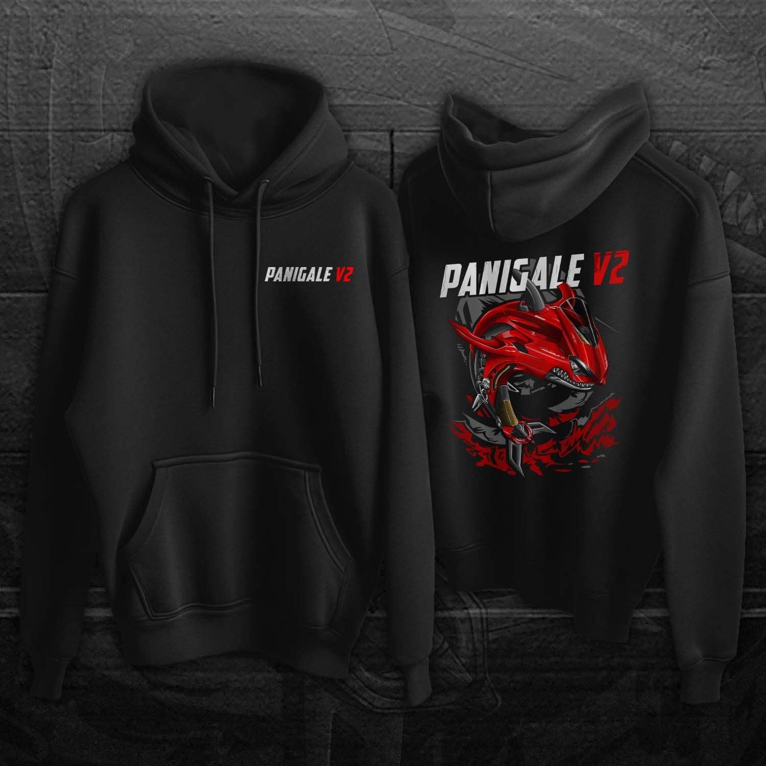 Ducati Panigale V2 Hoodie - Motorcycle Sweatshirt for Riders