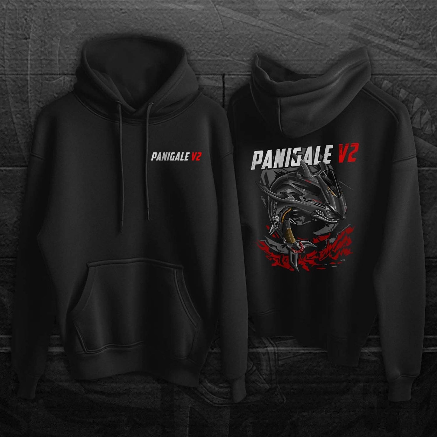 Ducati Panigale V2 Hoodie - Motorcycle Sweatshirt for Riders