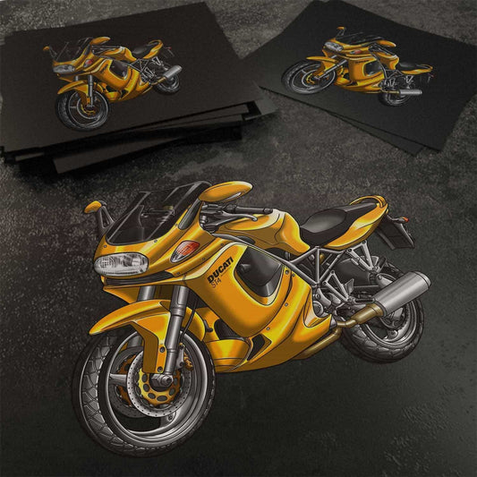 Ducati ST4 Stickers - Set of 3 Motorcycle Decals for Riders