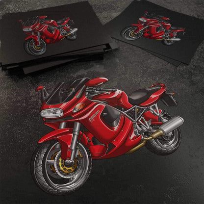 Ducati ST4 Stickers - Set of 3 Motorcycle Decals for Riders