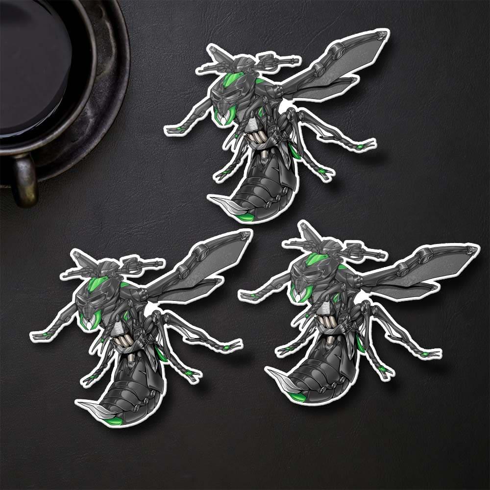 Kawasaki Z1000 2017-20 Inspired Stickers - Set of 3 Motorcycle Decals for Riders