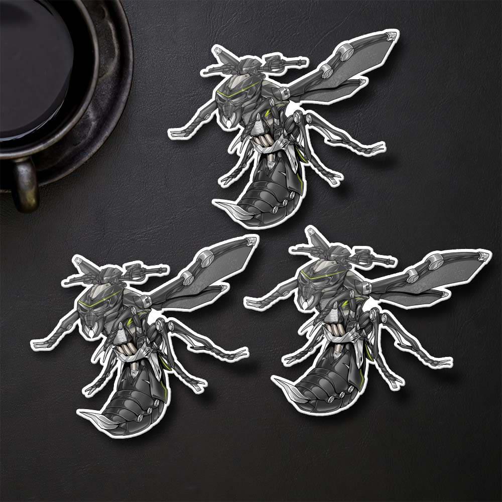 Kawasaki Z1000 2017-20 Inspired Stickers - Set of 3 Motorcycle Decals for Riders