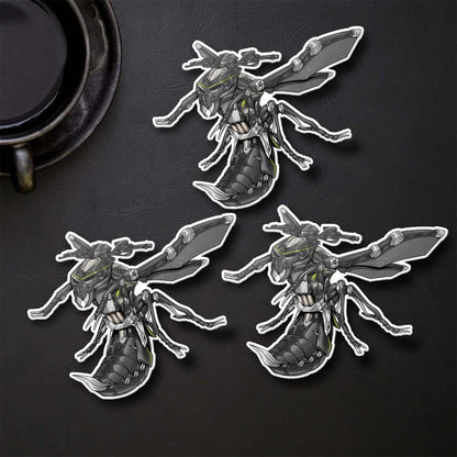 Kawasaki Z1000 2017-20 Inspired Stickers - Set of 3 Motorcycle Decals for Riders