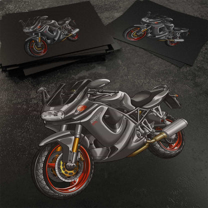 Ducati ST4 Stickers - Set of 3 Motorcycle Decals for Riders