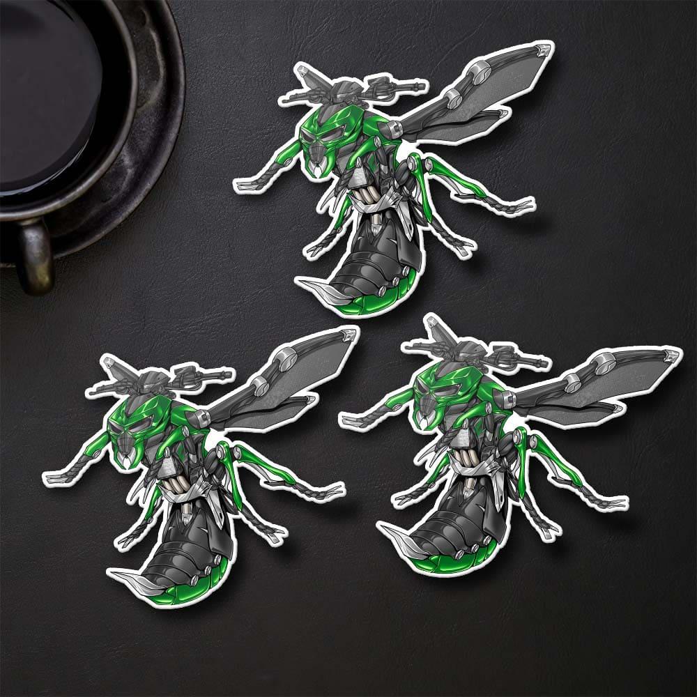 Kawasaki Z1000 2017-20 Inspired Stickers - Set of 3 Motorcycle Decals for Riders