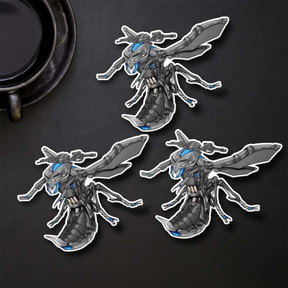 Kawasaki Z1000 2017-20 Inspired Stickers - Set of 3 Motorcycle Decals for Riders