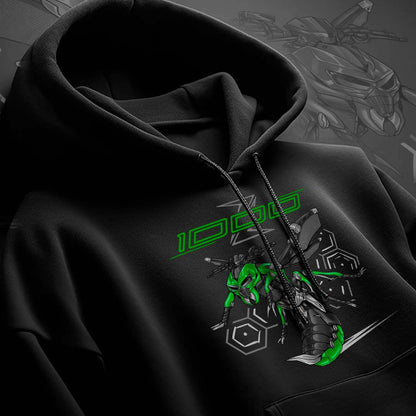 Kawasaki Z1000 2014-16 Inspired Hoodie - Motorcycle Sweatshirt for Riders