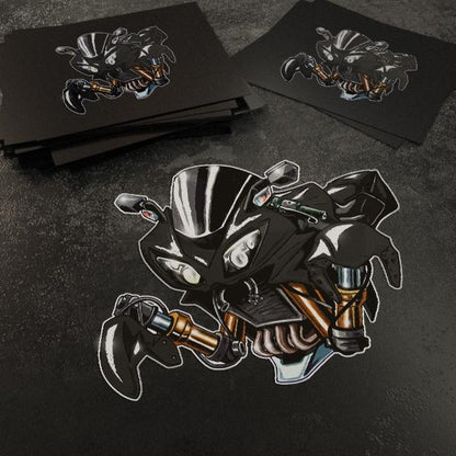 Kawasaki Ninja ZX-10R Inspired Stickers - Set of 3 Motorcycle Decals for Riders