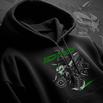 Kawasaki Z1000 2014-16 Inspired Hoodie - Motorcycle Sweatshirt for Riders