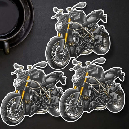 Ducati Streetfighter 1098 Stickers - Set of 3 Motorcycle Decals for Riders