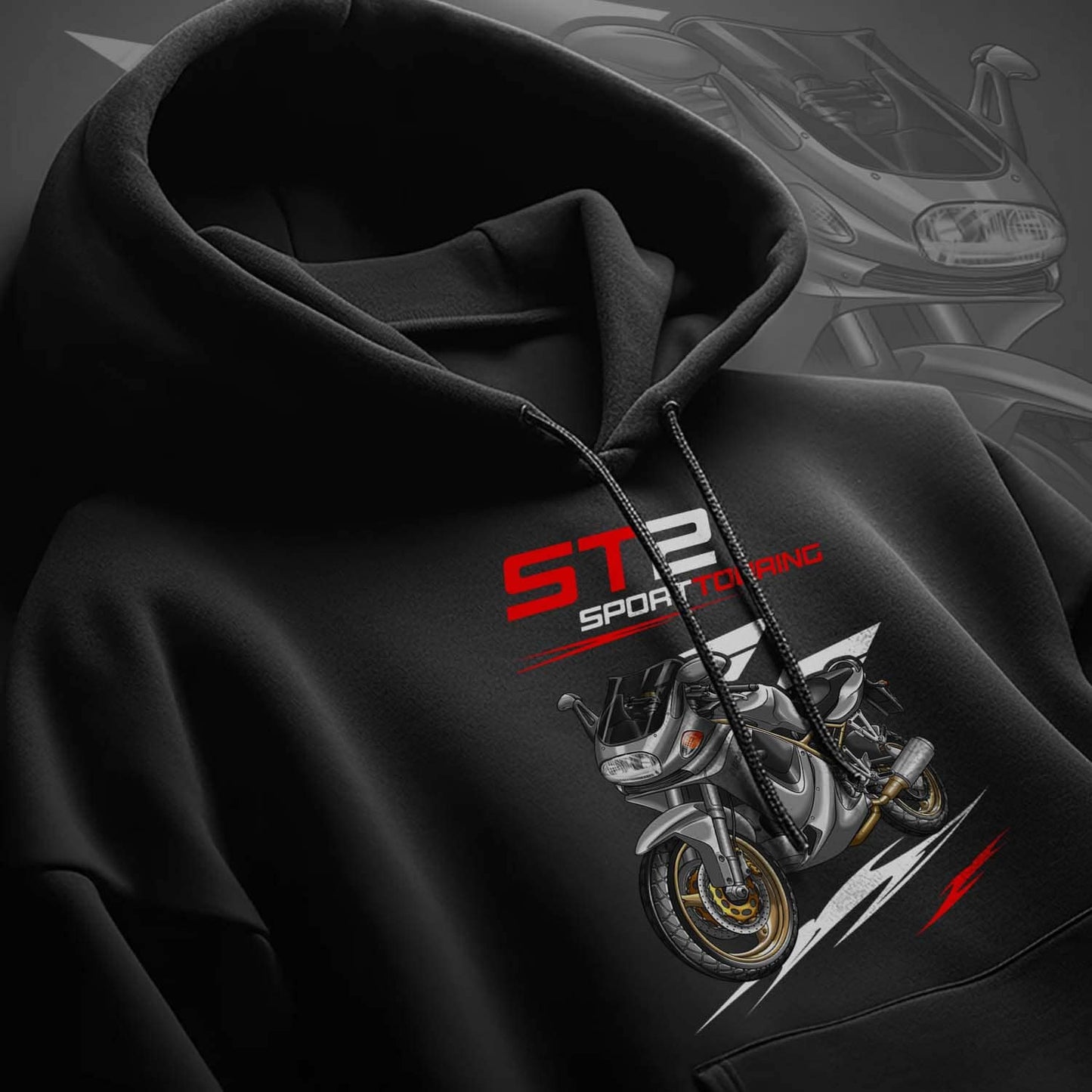 Ducati ST2 Hoodie - Motorcycle Sweatshirt for Riders