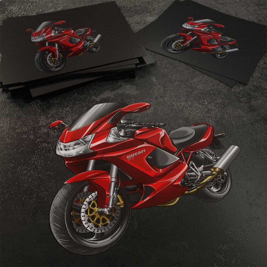 Ducati ST3 Stickers - Set of 3 Motorcycle Decals for Riders