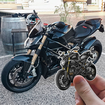 Ducati Streetfighter 848 Stickers - Set of 3 Motorcycle Decals for Riders