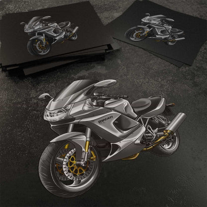 Ducati ST3 Stickers - Set of 3 Motorcycle Decals for Riders