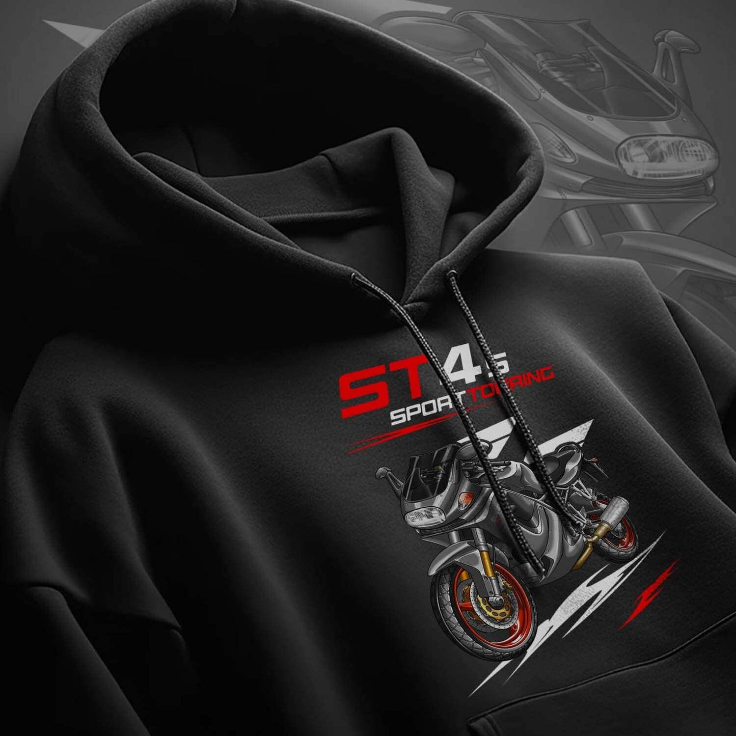Ducati ST4 Hoodie - Motorcycle Sweatshirt for Riders