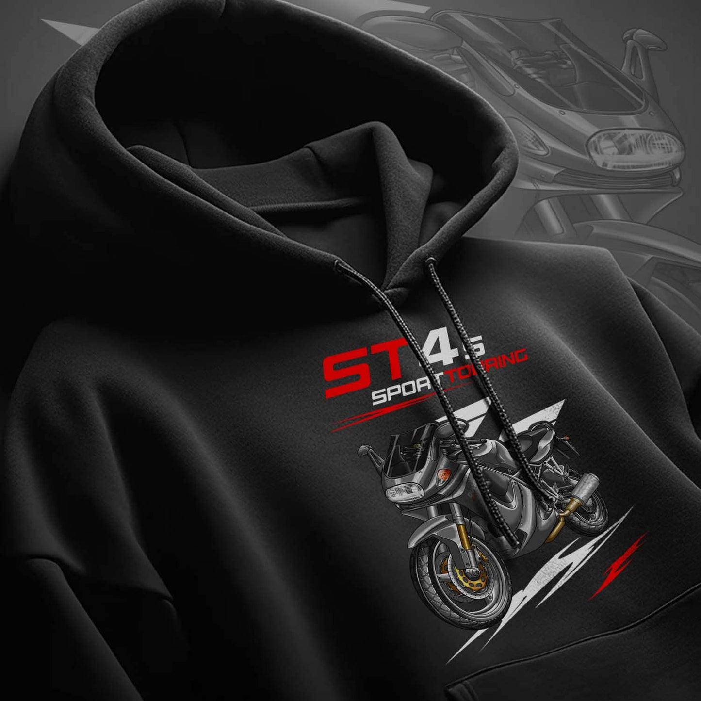 Ducati ST4 Hoodie - Motorcycle Sweatshirt for Riders