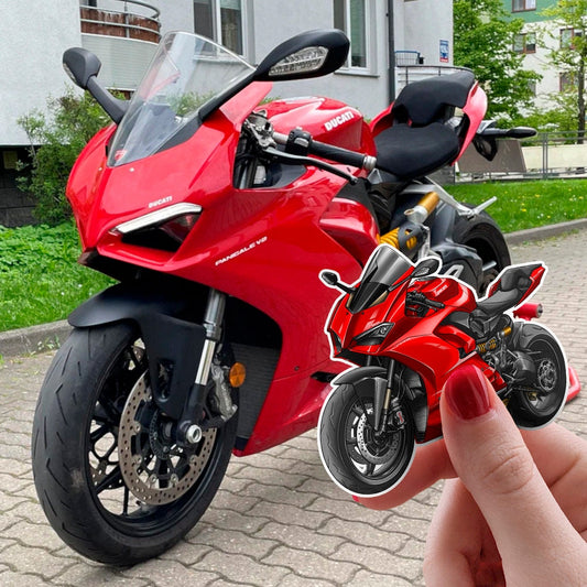 Ducati Panigale V2 Stickers - Set of 3 Motorcycle Decals for Sportbike Riders