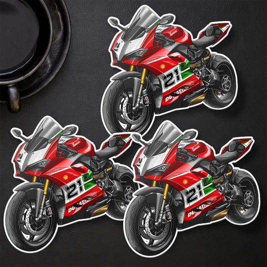 Ducati Panigale V2 Stickers - Set of 3 Motorcycle Decals for Sportbike Riders