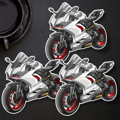 Ducati Panigale V2 Stickers - Set of 3 Motorcycle Decals for Sportbike Riders