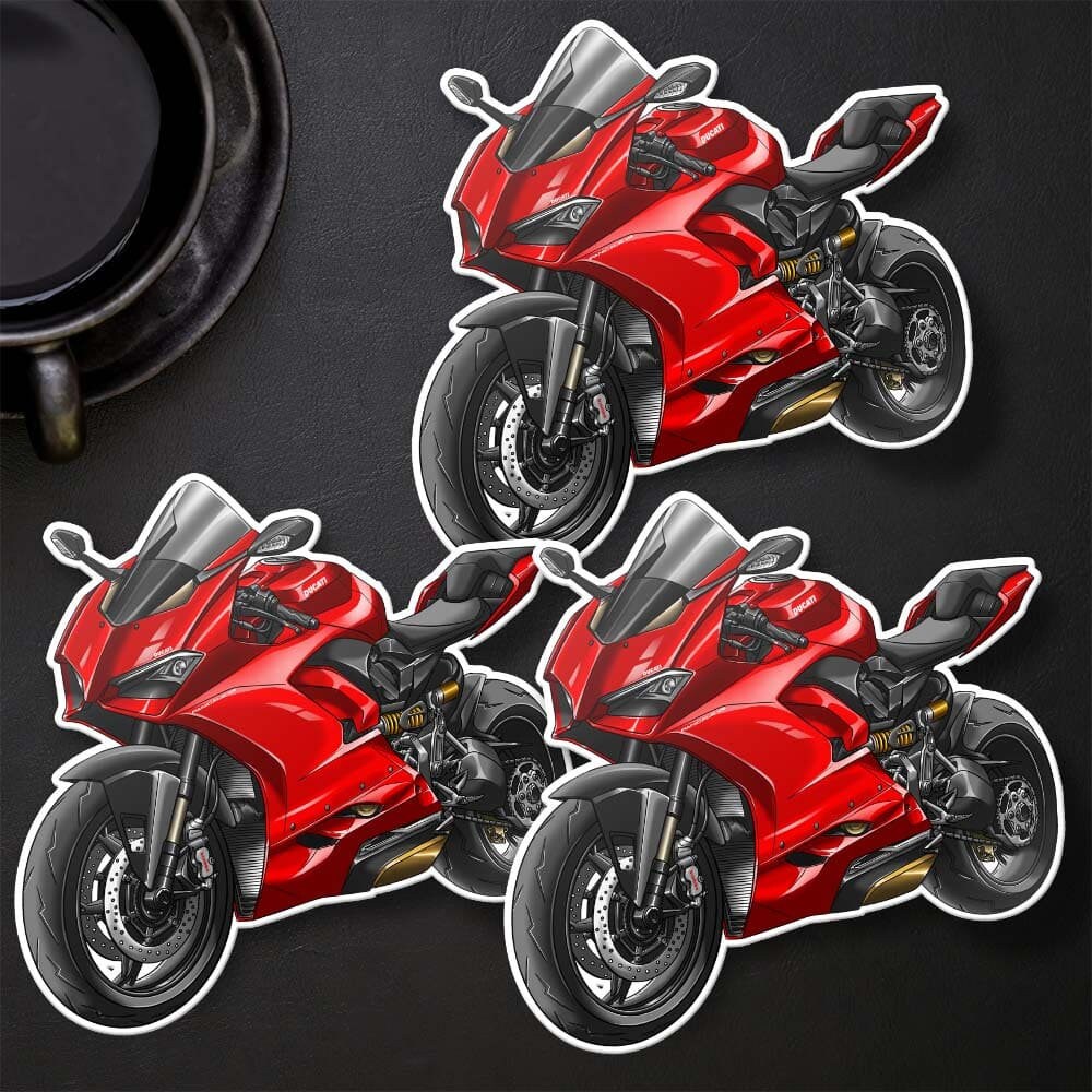 Ducati Panigale V2 Stickers - Set of 3 Motorcycle Decals for Sportbike Riders