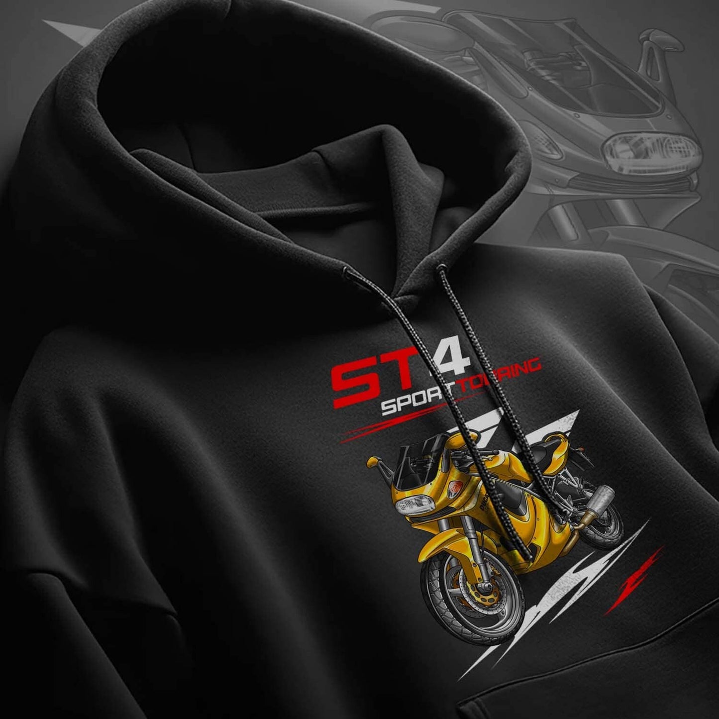 Ducati ST4 Hoodie - Motorcycle Sweatshirt for Riders