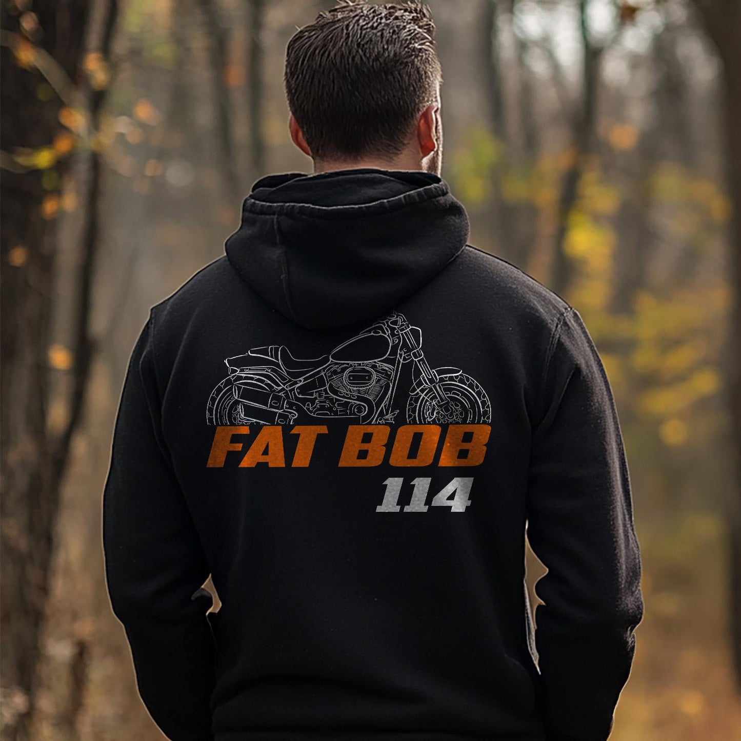 Harley-Davidson FXFBS Softail Fat Bob 114 Inspired Hoodie - Biker Motorcycle Sweatshirt