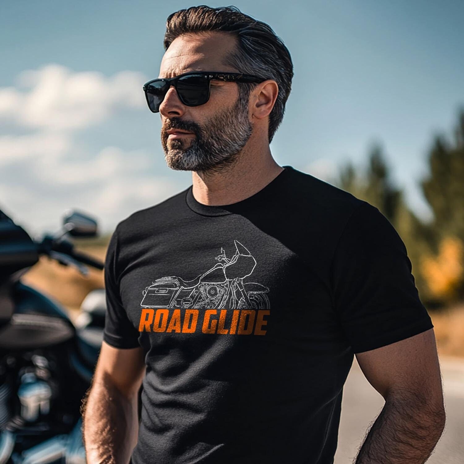 Harley-Davidson Road Glide FLTRI Inspired T-Shirt - Biker Motorcycle Tee Shirt
