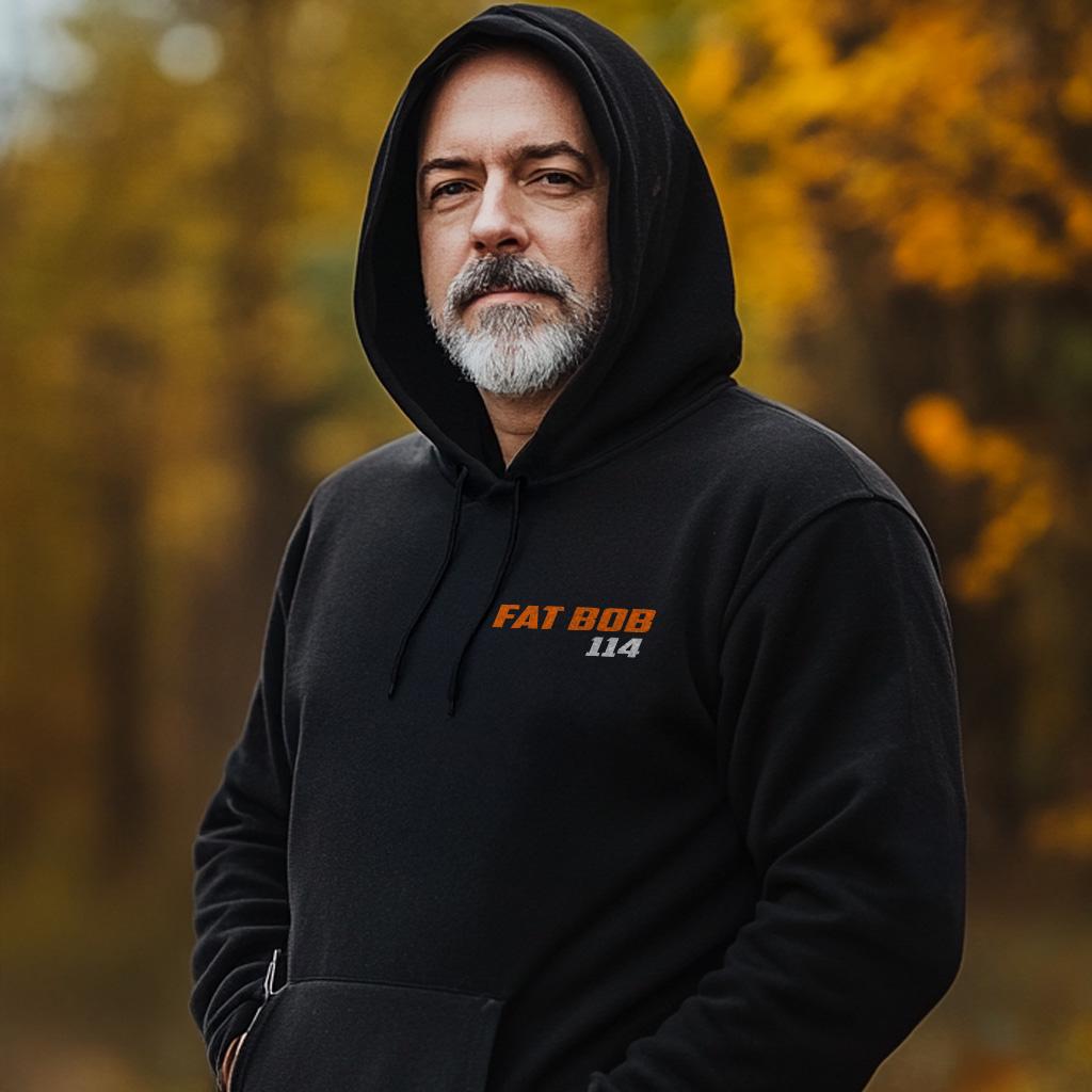 Harley-Davidson FXFBS Softail Fat Bob 114 Inspired Hoodie - Biker Motorcycle Sweatshirt