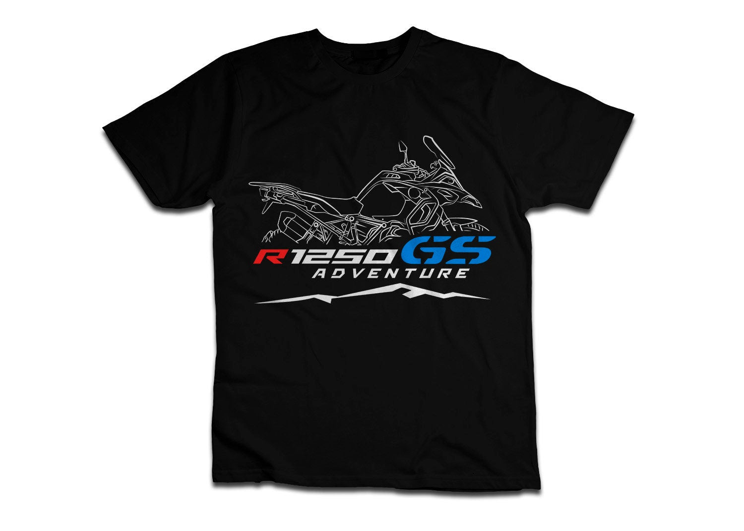 BMW R1250GSA T-Shirt - Motorcycle Tee Shirt for ADV Motorrad Riders