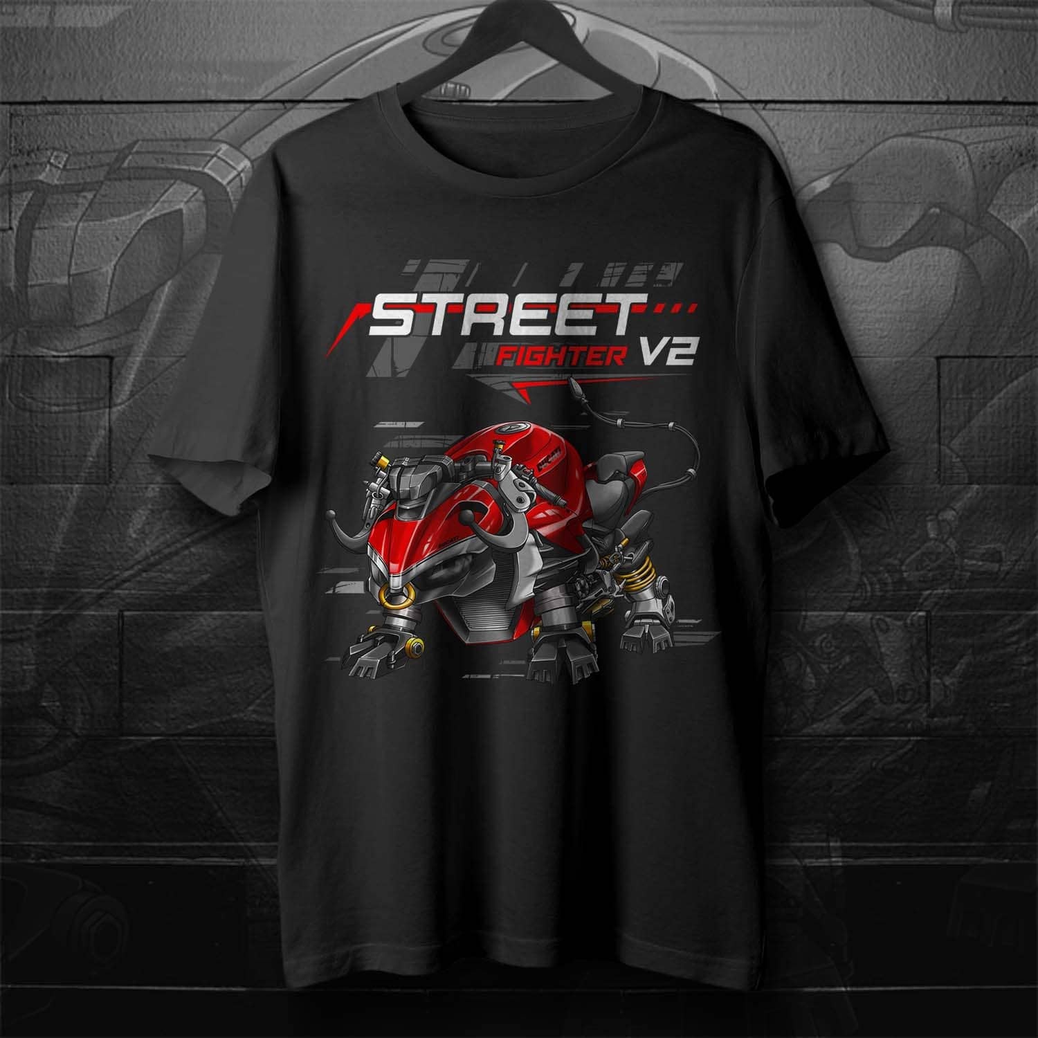 Ducati Streetfighter V2 T-Shirt - Motorcycle Tee Shirt for Riders