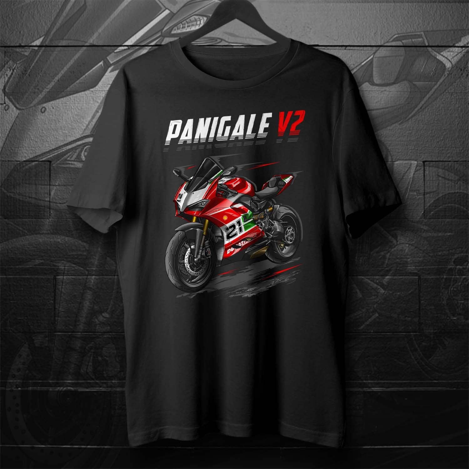 Ducati Panigale V2 T-Shirt - Motorcycle Tee Shirt for Sportbike Riders