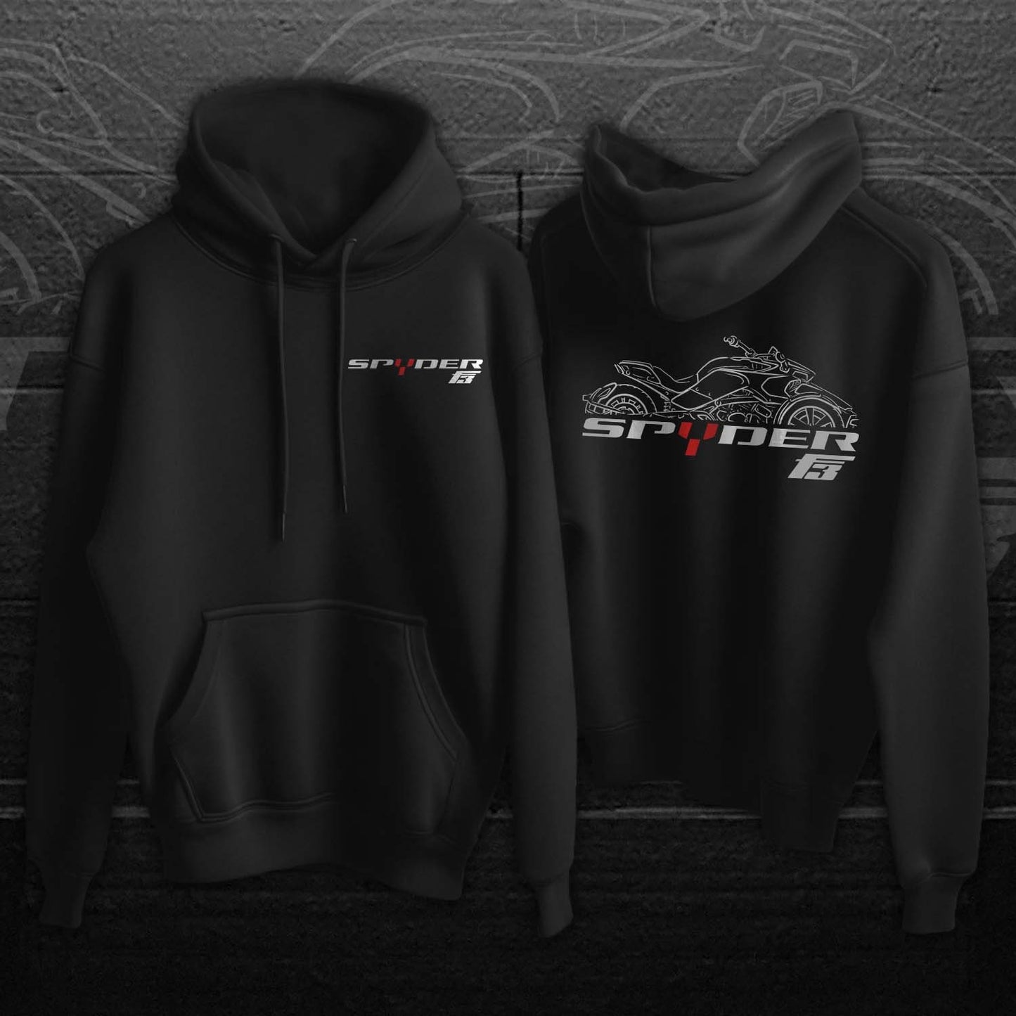 Can-Am Spyder F3 Hoodie - Motorcycle Sweatshirt for Riders