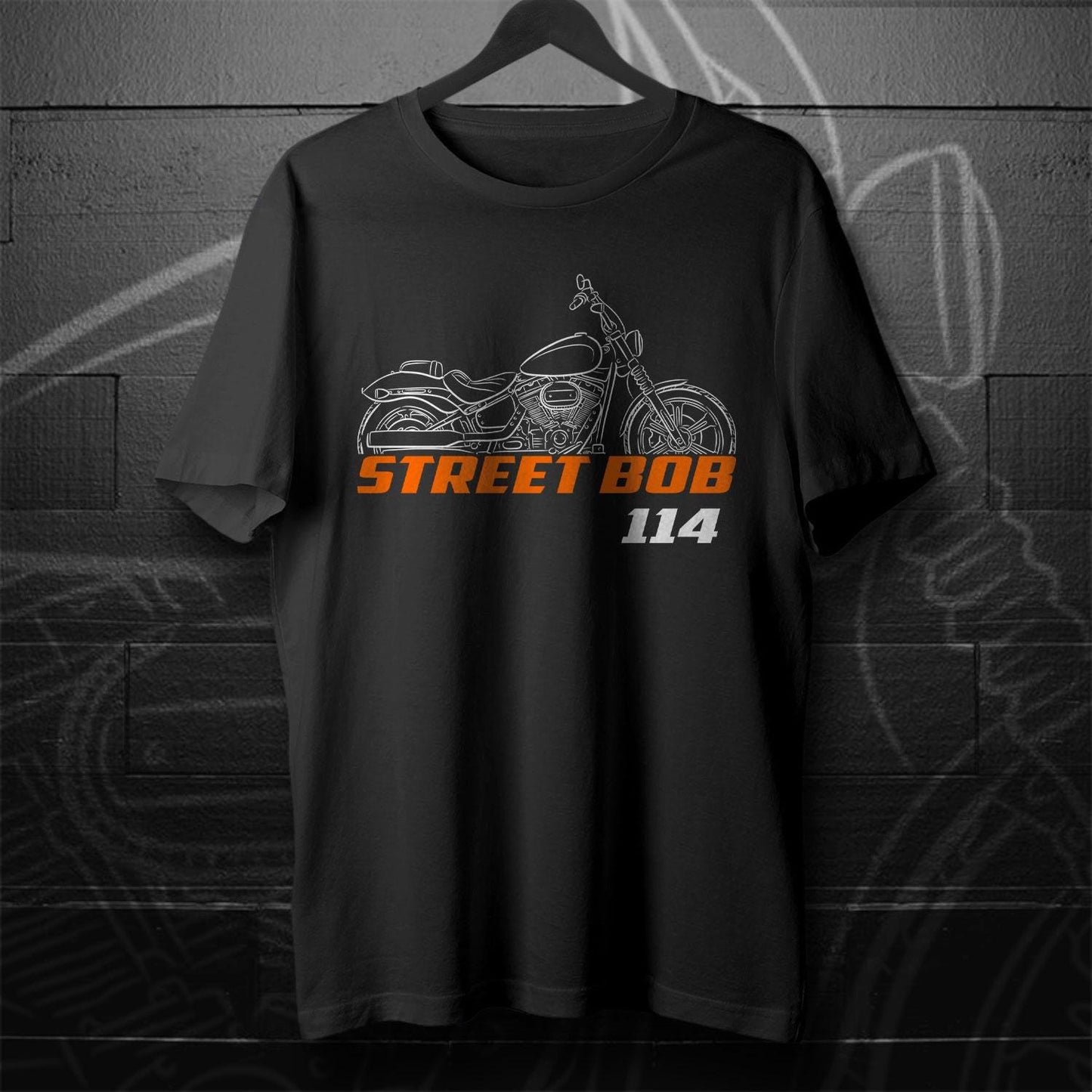 Harley-Davidson FXBBS Softail Street Bob 114 Inspired T-Shirt - Biker Motorcycle Tee Shirt