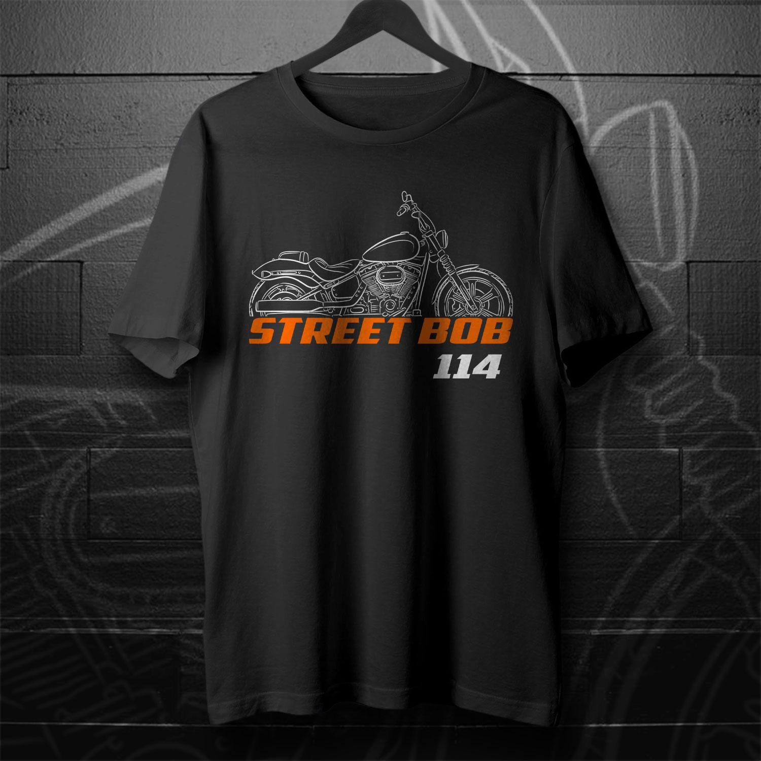 Harley-Davidson FXBBS Softail Street Bob 114 Inspired T-Shirt - Biker Motorcycle Tee Shirt