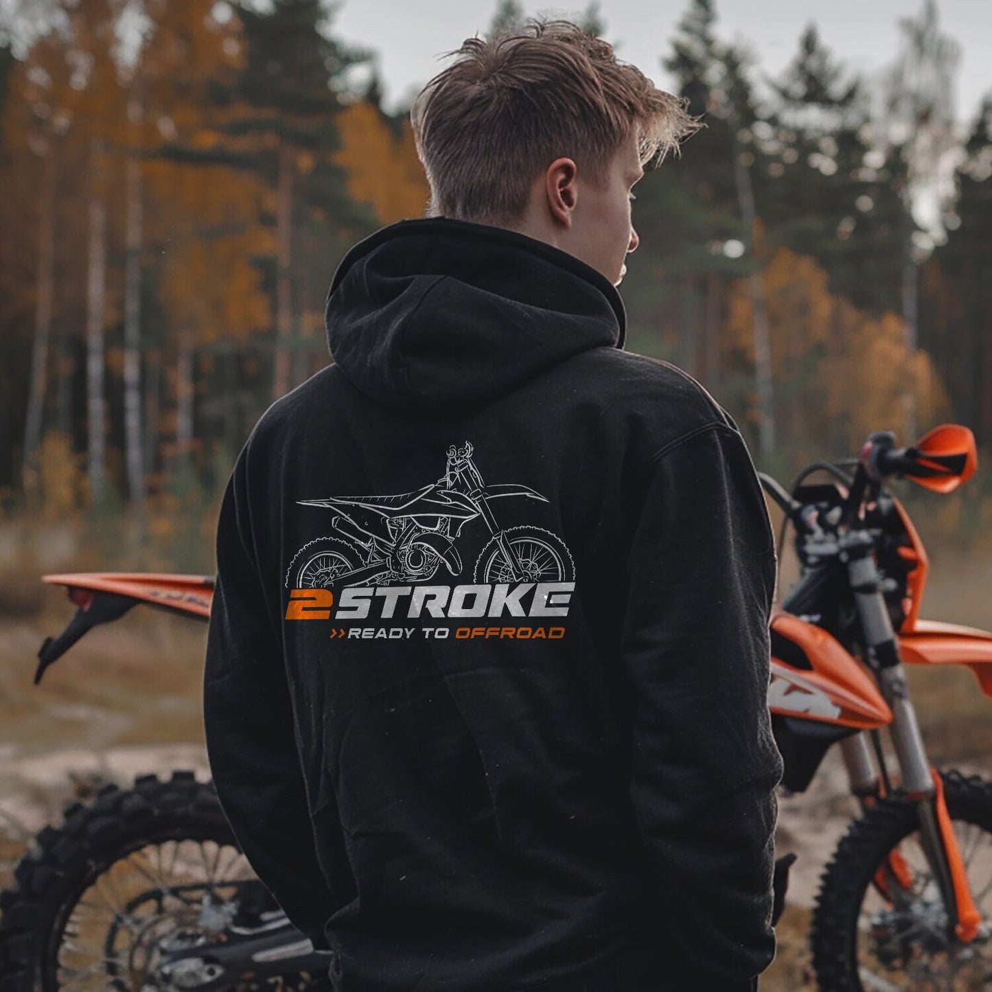 KTM 125 XC Hoodie - Motorcycle Sweatshirt for Riders