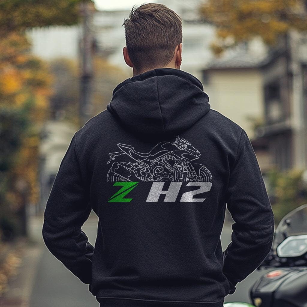 Kawasaki Z H2 Inspired Hoodie - Motorcycle Sweatshirt for Riders
