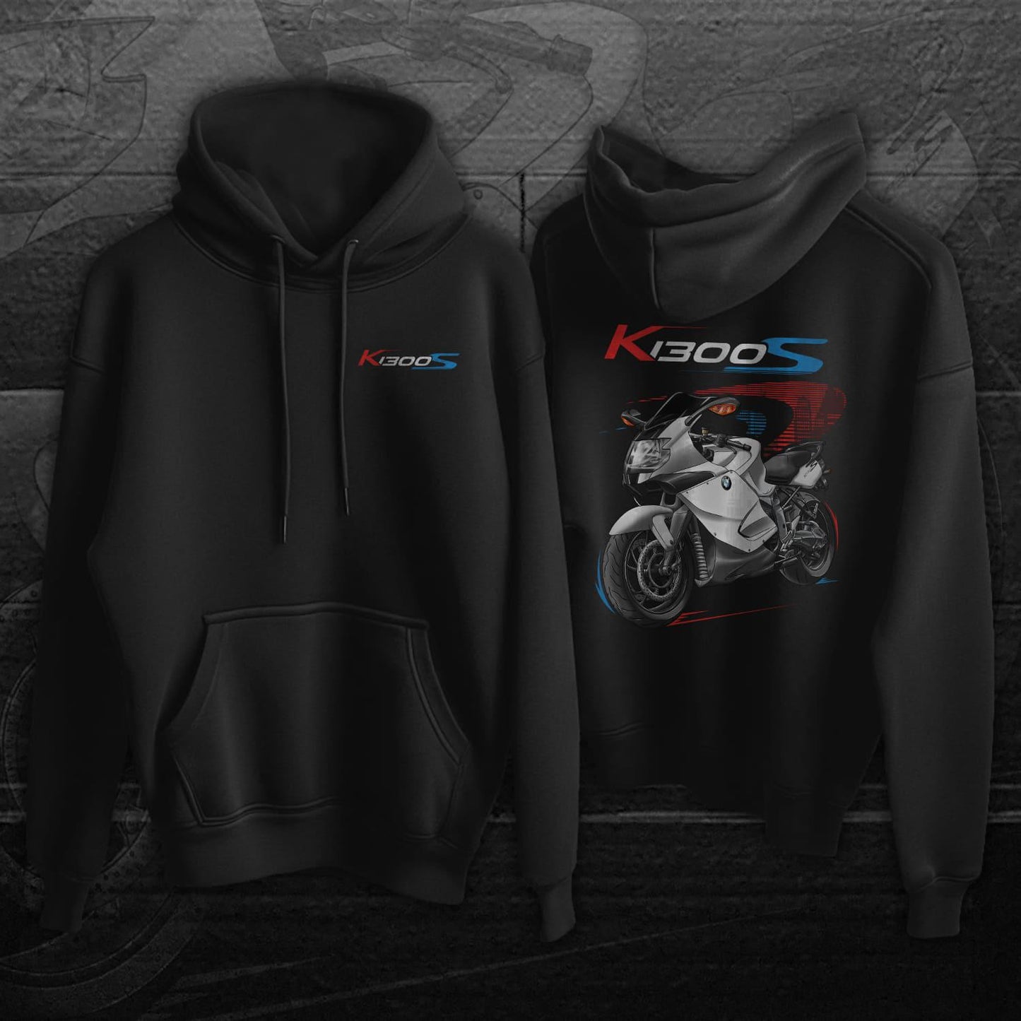 BMW K1300S Inspired Hoodie - Motorcycle Motorrad Sweatshirt