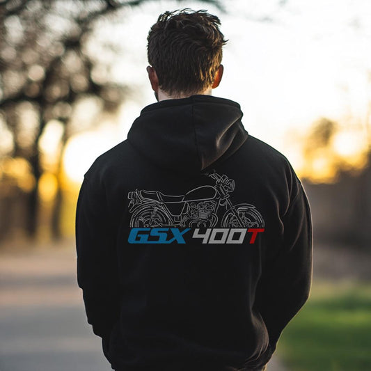 Suzuki GSX400T Inspired Hoodie - Motorcycle Sweatshirt for Riders