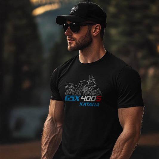 Suzuki GSX400S Katana Inspired T-Shirt - Motorcycle Tee Shirt for Riders